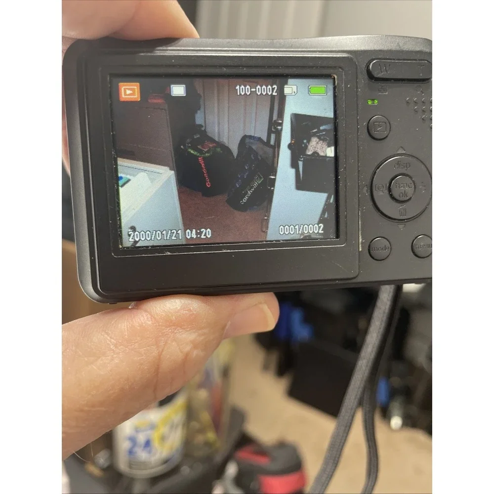 GE RS1200 12.4MP Digital Camera 3X Zoom+Battery+SD Card Black